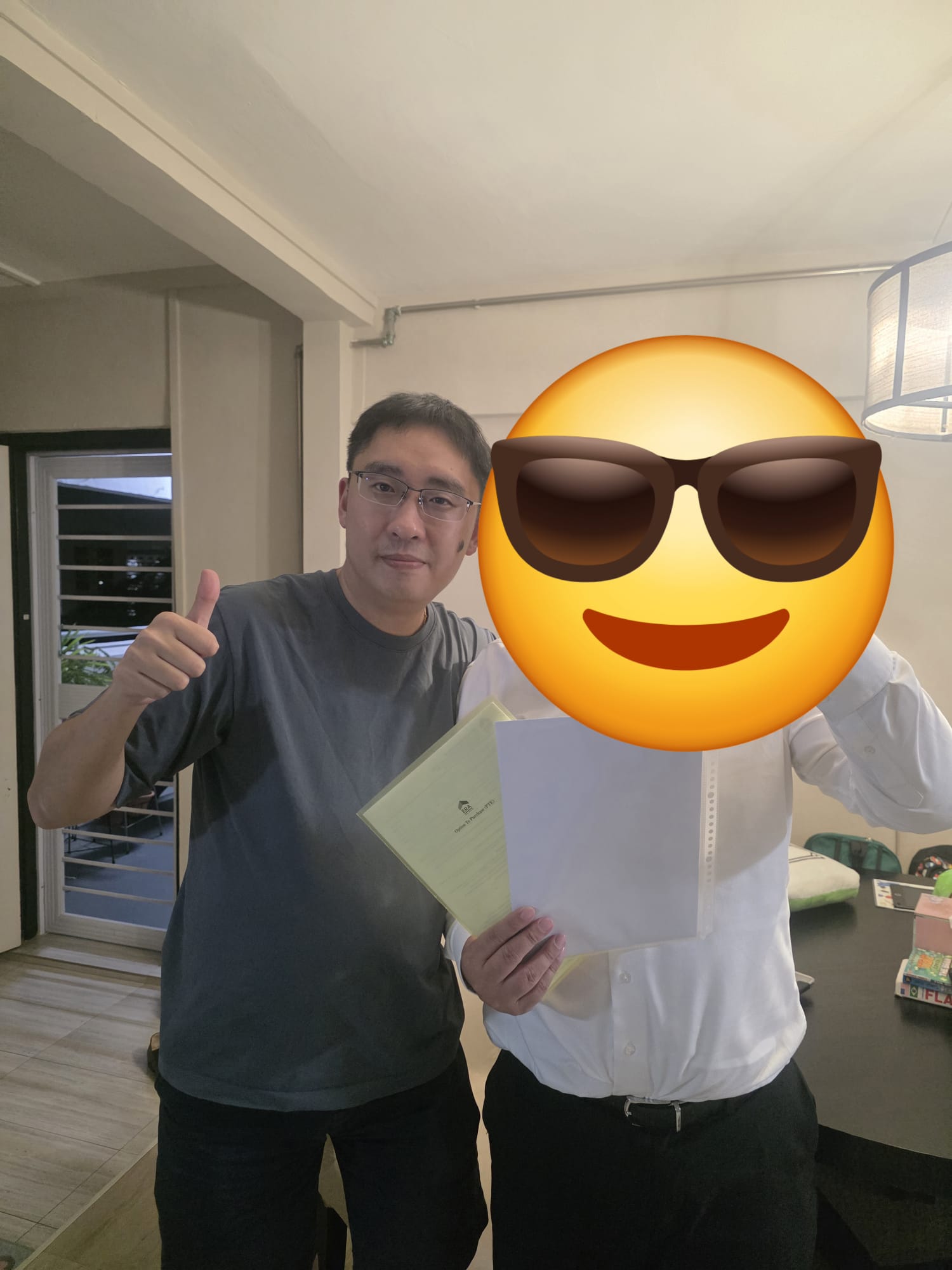 Option exercised — sale of 5-room HDB & purchase of a 4-bedder condo