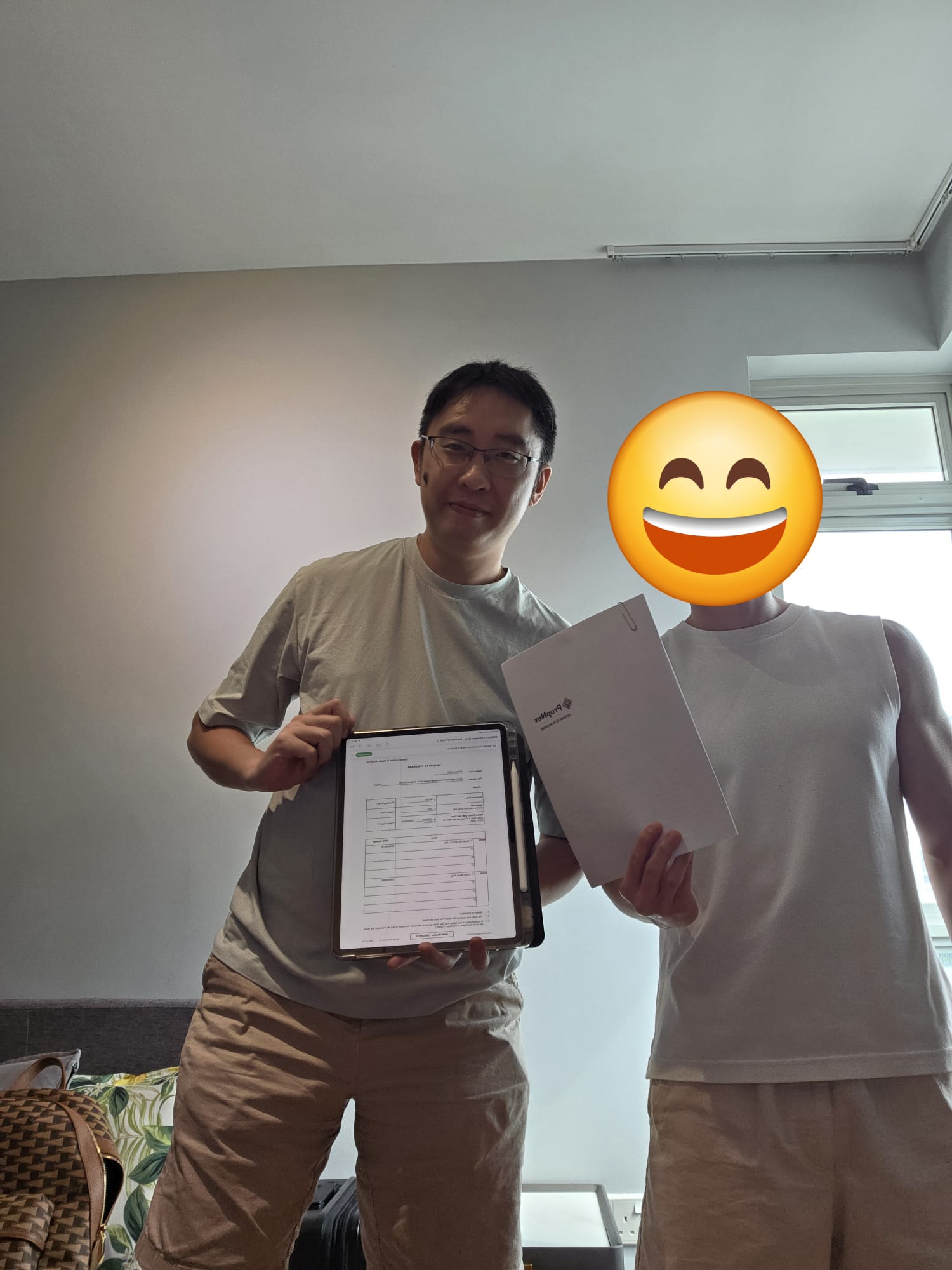 Option exercised — sale of HDB & purchase of condo