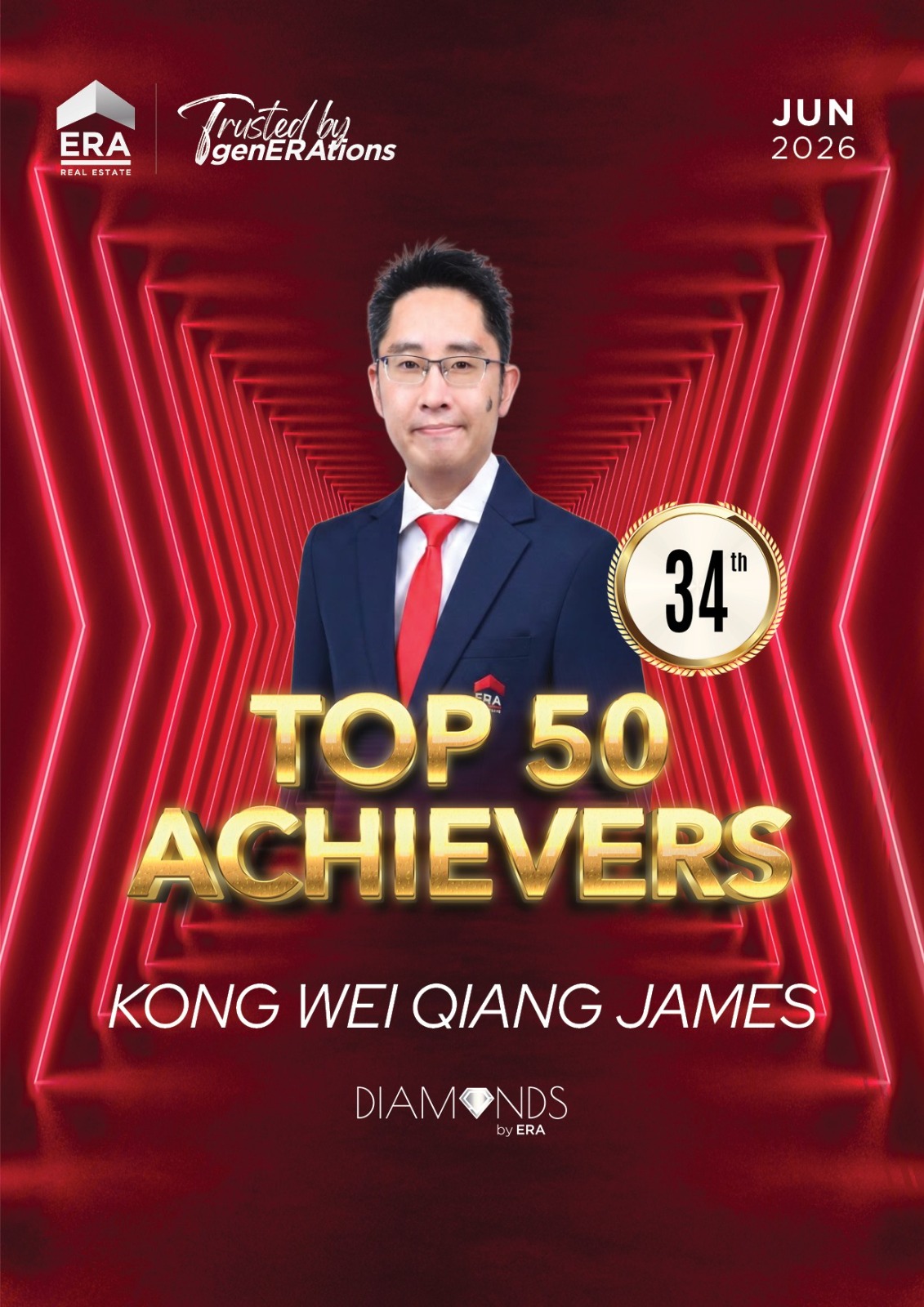 Top 50 Achievers · 34th — ERA Trusted by Generations, Jun 2026